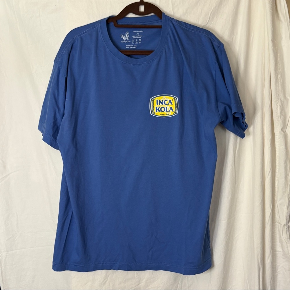 INCA KOLA T-Shirt, Peru. Unisex  Size XL Blue